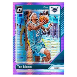 2024-25 Donruss Optic Basketball Tre Mann #30 Pink Hyper Prizm - Picture 1 of 3
