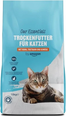 BESUCHE DEN BY AMAZON-STORE by Amazon Trockenfutter für Katzen, Mit Huhn, Truthahn und 10 kg (1er Pack)