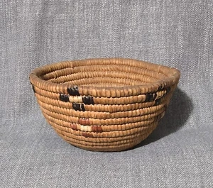 Cuenco canasta imbricato nativo americano vintage - estilo Klickitat Yakima - Imagen 1 de 15