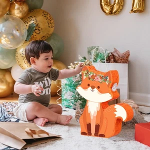 Fox Pinata Gift Idea Cute for Events Woodland Birthday Party Piñata Set - Picture 1 of 7