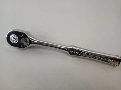 Armstrong Tools USA 12-972 - 1/2" Drive Ratchet 10.25" Long Chrome - Image 1 of 4