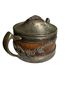 Antique Early 1900s Art Nouveau St. Louis Silver Co. Oak And Silver - Picture 1 of 5