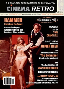 CINEMA RETRO ISSUE #25 HAMMER HORROR TRIBUTE CLASSIC BRITISH MOVIE POSTER ART - Picture 1 of 11