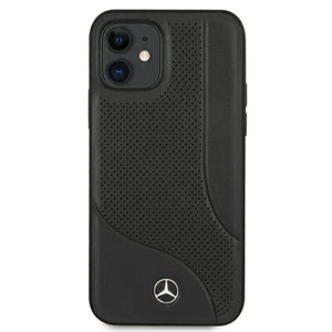 Mercedes iPhone 12 Mini Hülle Case Cover Genuine Leather Perforated Area - Bild 1 von 6