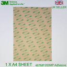 Single A4 Sheet of 3M™ 467MP Double Sided Adhesive Transfer Tape Plastic Mobile