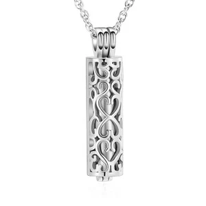 shajwo Cylinder Urn Necklace for Ashes for Women Men Cremation Jewelry Keepsa... - Picture 1 of 7