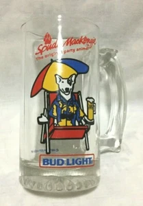 Taza de cerveza Bud Light Spuds Mackenzie 1987 vintage vaso - ¡taza pequeña rara! - Imagen 1 de 12