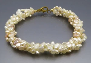 DISEÑO MADURO - ELEGANTE PULSERA DE PERLAS - ORO 333 - Imagen 1 de 5