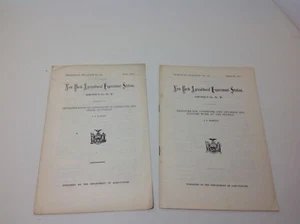 2 New York Agricultural Experiment Station Technical Bulletins 1917 - Picture 1 of 2
