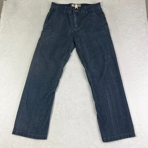 Oakley Blue Corduroy Blue Straight Pants Men's 34x32 (ACT 33x30) Y2K Skater - Picture 1 of 17