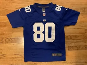 NEW YORK GIANTS VICTOR CRUZ # 80 YOUTH MEDIUM NIKE ON FIELD - Picture 1 of 2