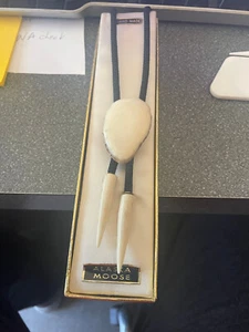 Necktie Hand Made Alaska Moose Bone New in Box - Picture 1 of 1