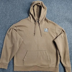 Vans Hoodie Womens Large Brown Skullfly Oversized Sweatshirt Pullover Butterfly - Picture 1 of 24