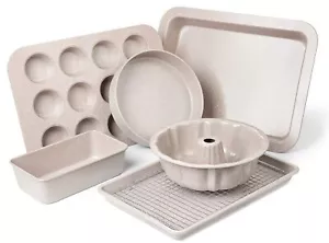 Nonstick Bakeware Set - 7 Piece Oven Bakeware With Cookie Sheet, Cake Pan, Lo... - Picture 1 of 8