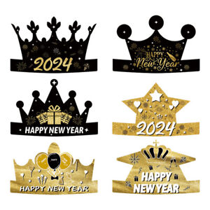 6Pcs * Paper Crowns Party King Crown Paper Hats Prince Princess Hat King Crowns