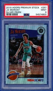 2019-20 Panini Hoops Premium Stock Ja Morant Silver Prizm RC #297 PSA 9 Rookie - Picture 1 of 2