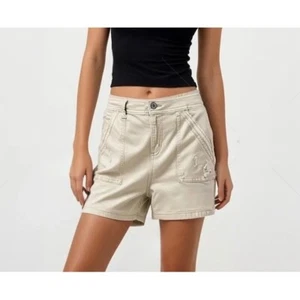 Arizona Shorts Womens Beige Tan Khaki Chino Utility Hiking Fishing Outdoor Sz 9 - Picture 1 of 6