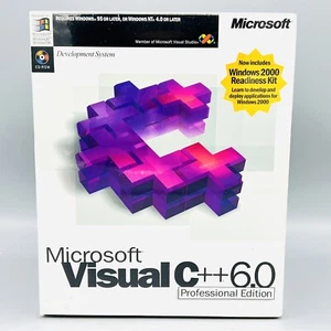 Microsoft Visual C++ 6.0 Professional Edition Retail Package NOS Factory Sealed - Picture 1 of 11