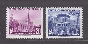 447-448 xx Satz Leipziger Frühjahrsmesse 1955 - Bild 1 von 1