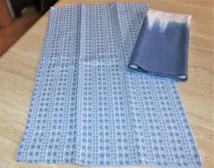 BCBGMAXAZRIA set of 2 kitchen towels; cotton; blue, white; loop; 26x16 - Picture 1 of 4