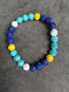 Philadelphia Phillies Beaded Bracelet City Connect Colors MLB Baseball Sparkly - Picture 1 of 4