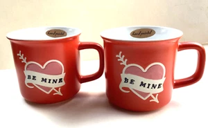 Boston Warehouse Trading "BE MINE" -18 oz ea-LOTTO di 2-Stoneware-Spedizione veloce!!! - Foto 1 di 3