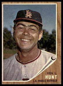 1962 Topps #68 Ken L. Hunt   Baseball Los Angeles Angels