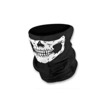 NEW Skull Bandana Face Mask Breathable Fabric Black and White - Picture 1 of 3