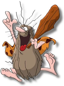 Captain Caveman Iron On Transfer - T-shirt + tessuti colore chiaro e scuro #2 - Foto 1 di 4