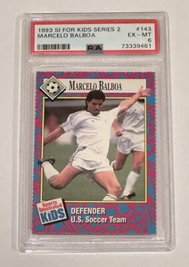 1993 SI For Kids Series 2 #143 Marcelo Balboa PSA 6 - Picture 1 of 20