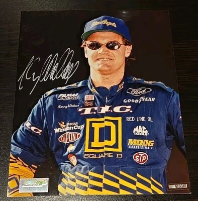 Foto a color firmada por Kenny Wallace 8x10 NASCAR carreras de autos Foto 1 de 2