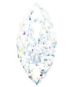 1~3ct D Color VVS1Marquise Cut Moissanite Stone Loose Gemstone With Certificate - Picture 1 of 6