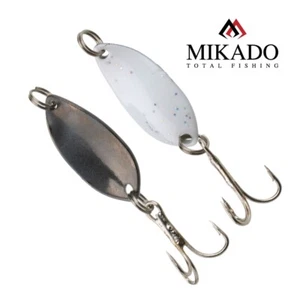 1x Mini Intermitente Cuchara de Hielo Trucha Mikado 2,2cm/1,4g/ Blanco/Negro - Imagen 1 de 1