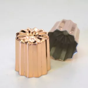 Copper Canele Molds set of 10 Made in Japan Tall Size Φ53×58mm - Picture 1 of 4