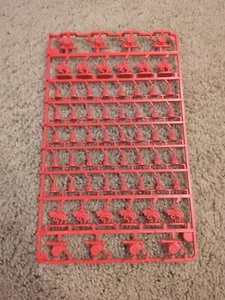 RISK BOARD GAME RED REPLACEMENT ARMY PIECES PARTS 1999 MINIATURES - Picture 1 of 1