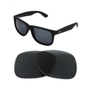 NEW POLARIZED REPLACEMENT BLACK  LENS FIT RAY BAN RB4226 56mm SUNGLASSES - Picture 1 of 5