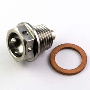 Enchufe de sumidero de acero inoxidable para carreras magnético M14 x 1,5 mm x 12 mm - Imagen 1 de 1