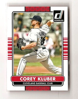 2015 Panini Donruss Baseball Card #78 Corey Kluber Cleveland Indians NM/MT - Image 1 of 2