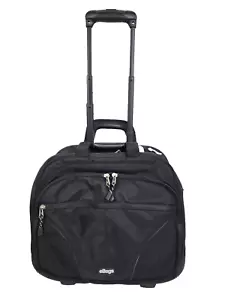 eBags Rolling Executive Briefcase Laptop Bag Black Retractable Handle Shoulder S - Picture 1 of 24