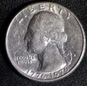 1776-1976 D US Bicentennial Quarter, Rare filled Mint Mark-#206 - Picture 1 of 5