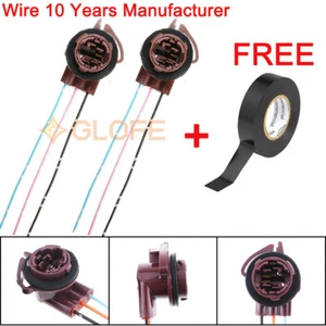 Universal Pigtail Wire Female Socket 4157 U Two Harness Front Turn Signal Light - Picture 1 of 9