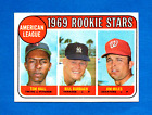 1969 TOPPS #658 ROOKIE STARS TOM HALL, JIM MILES, BURBACH HIGH NUMBER CARD - NM. rookie card picture