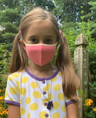 Conjunto infantil de 4 (quatro) máscaras de algodão macias de três camadas, laváveis, ajustáveis. - Imagem 1 de 4