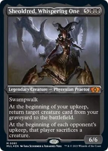 MTG Sheoldred, Whispering One 81 leggende multiverse incise su lamina mitica - Foto 1 di 1