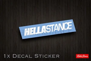 Hellastance Windshield Car Decal Sticker Banner Graphics Vinyl Stance Die Cut - Picture 1 of 3