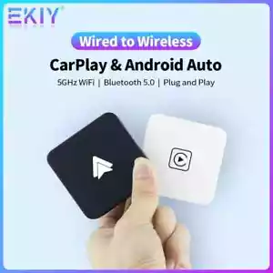 NEW 2024 EKIY Mini Carplay/Android Auto Wireless PLUG AND PLAY Wired to Wireless - Picture 1 of 7