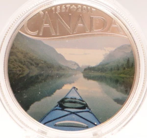 CANADÁ: 10 DÓLARES 2017: 150 AÑOS CANADÁ - QUEBEC - KAYAK, PLATA, PP, CERTIFICADO DE AUTENTICIDAD BE50 - Imagen 1 de 3