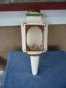 Vintage DOUGLAS STUDIOS CALIF KERAMIK Wandtasche alte Gaslampe Figur - Bild 1 von 6