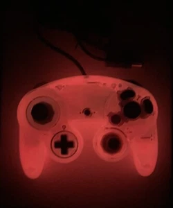 Nintendo GameCube Controller - Radiated Red/Orange (Glow In The Dark) - Picture 1 of 6