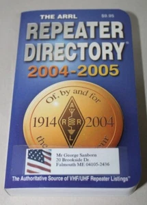 THE ARRL REPEATER DIRECTORY 2004-2005 VHF/UHF - Picture 1 of 5